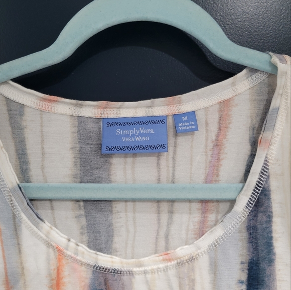 Vera Wang Striped Shirt - Picture 3 of 4